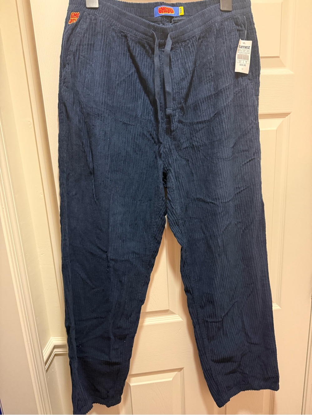 Empyre Navy Corduroy Drawstring Pants